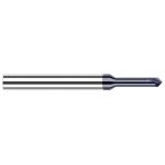 HARVEY TOOL Chamfer Mill: 1/16" Dia, 1/8" Shank Dia, 60 deg, 2 Flute, Solid Carbide, Single End 54730-C3