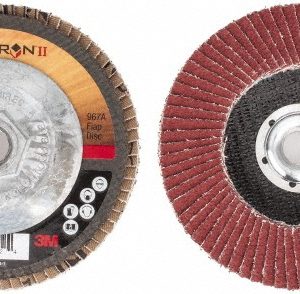 3M Flap Disc: 5/8-11 Hole, 40 Grit, Ceramic, Type 27 7100058067