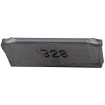 ISCAR Cutoff Insert: DGR 2202J-6D IC-328, Carbide, 2.20 mm Cutting Width, 0.0866" Cutting Width 6002455