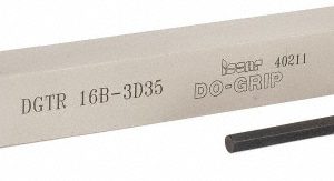ISCAR Indexable Grooving-Cutoff Toolholder: DGTR 16B-3D35, 3 to 3.18 mm Groove Width, 16 mm Max Depth of Cut, Right Hand 2301398