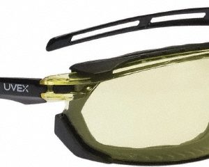 UVEX Safety Goggles: Dust, Anti-Fog, Amber S4042