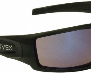 UVEX Safety Glass: Scratch-Resistant, Blue Mirror Lenses, Full-Framed S2945