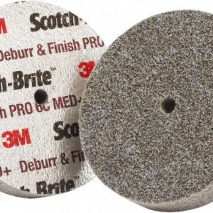 3M Deburring Wheel: 3" Dia, 1/4" Face Width, 1/4" Hole, Density 6, Ceramic 7100053419
