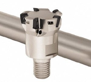 SECO 1" Cut Diam, 0.236" Max Depth of Cut, 1" Shank Diam, Indexable Plunge End Mill 02844109
