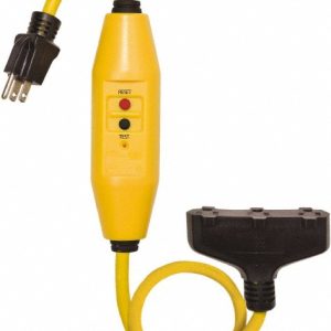 TOWER Plug-In GFCI Cord Set: 2' Cord, 15A, 125V 30438024