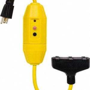 TOWER Plug-In GFCI Cord Set: 2' Cord, 15A, 125V 30396028-08