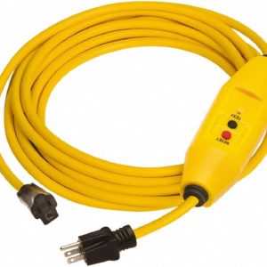 TOWER Plug-In GFCI Cord Set: 25' Cord, 15A, 125V 30438052-01