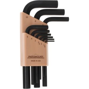 PARAMOUNT 9 Piece L-Key Short Arm Hex Key Set PAR37299