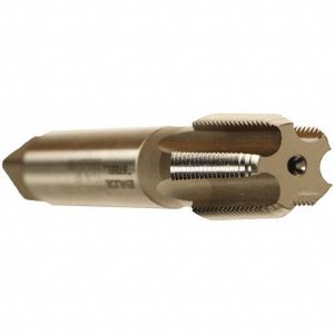 EMUGE Standard Pipe Tap: 1/4-18, NPT, Modified Bottoming, 5 Flutes, Cobalt, Bright/Uncoated CW181000.5765