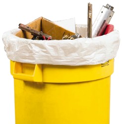 ABILITYONE Light Duty Trash Bags: 45 gal, 0.8 mil, Pack of 125 8105015171362