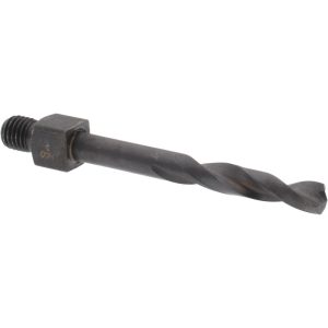 HERTEL Threaded Shank Drill Bit: #5, 135 &deg; Point, 1/4-28 Shank, Cobalt 953CO5LS