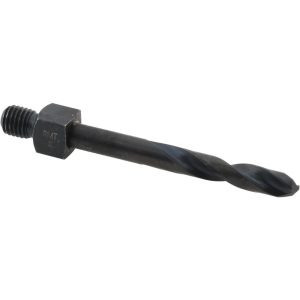 HERTEL Threaded Shank Drill Bit: #8, 135 &deg; Point, 1/4-28 Shank, Cobalt 953CO8LS-209
