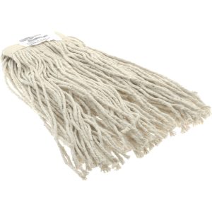 ABILITYONE Wet Mop Cut: Clamp Jaw, Medium, Natural Mop, Cotton 7920001415549