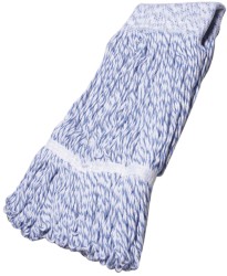 ABILITYONE Wet Mop Head: Medium, Blue Mop, Synthetic 7920015133290