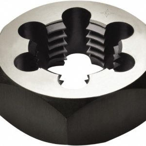 CLE-LINE Hex Rethreading Die: M20x2.5, 7/8" Thick, Right Hand, Carbon Steel C65587