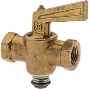 ANDERSON METALS 1/8 x 1/8" Pipe, Ground Plug Drain Drain Cock & Shutoff Valve 11198