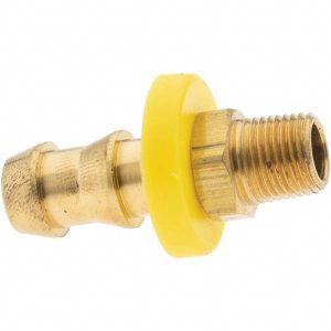 ANDERSON METALS Barbed Push-On Hose Male Connector: 1/8" NPT, Brass 11707-1