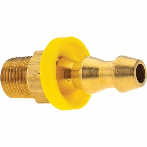 ANDERSON METALS Barbed Push-On Hose Male Connector: 1/8" NPT, Brass 11703-1