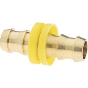 ANDERSON METALS Barbed Push-On Hose Splicer: 1/2", Brass 11754-1