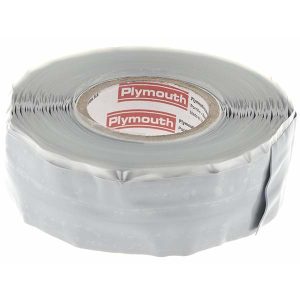 VALUE COLLECTION Electrical Tape: 1" Wide, 30' Long, 0.0002 mil Thick, Gray KP80471