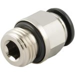 AIGNEP USA Push-to-Connect Tube x Universal Thread Fitting: Straight, Universal, 4.00 mm OD 50020N-4-M5
