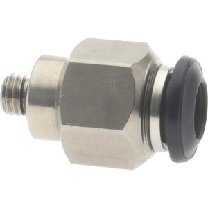 AIGNEP USA Push-to-Connect Tube x Universal Thread Fitting: Straight, Universal, 6.00 mm OD 50020N-6-M5