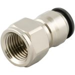 AIGNEP USA Push-to-Connect Tube x Female x Tube x Female BSPP Fitting: Straight, BSPP, 4.00 mm OD 50030N-4-1/8