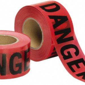 ABILITYONE Barricade Tape: Black & Red, Message:" Danger", 3.0000" Width, 1000.00' Length 9905016134242