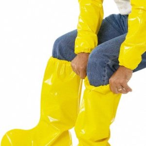 POLYCONVERSIONS Boot Cover: Chemical-Resistant, Polyolefin, Yellow 49555