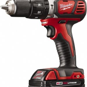 MILWAUKEE TOOL Cordless Hammer Drill: 18V, 1/2" Chuck, 0 to 28,800 BPM, 0 to 1,800 RPM 2607-22CT