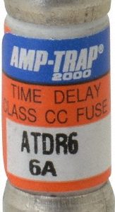 FERRAZ SHAWMUT General Purpose Fuse: Time Delay, CC, 6.00 A ATDR6