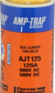 FERRAZ SHAWMUT General Purpose Fuse: Time Delay, J, 125.00 A AJT125