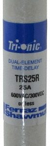 FERRAZ SHAWMUT General Purpose Fuse: Time Delay, RK5, 25.00 A TRS25R
