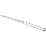 HUBBELL WIRING DEVICE-KELLEMS 0.43 to 0.56" Cable Dia, Galvanized Steel, Single Loop Support Grip 073041278