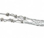 HUBBELL WIRING DEVICE-KELLEMS 0.73 to 0.85 Inch Cable Diameter, Galvanized Steel, Single Loop Support Grip 073041280