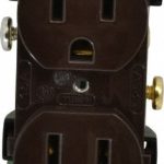 HUBBELL WIRING DEVICE-KELLEMS Straight Blade Duplex Receptacle: NEMA 5-15R, 15 Amps, Self-Grounding CR15
