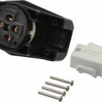 HUBBELL WIRING DEVICE-KELLEMS Straight Blade Plug: 14-50P, Black & White HBL9452C