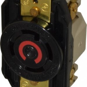 HUBBELL WIRING DEVICE-KELLEMS 480 VAC, 30 Amp, L16-30R NEMA, Self Grounding Receptacle HBL2730