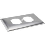 HUBBELL WIRING DEVICE-KELLEMS 1 Gang, Outlet Wall Plate SA8