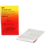 3M 450 Label, 1.37 Inch Long x 0.22 Inch Wide x 1/4mm Thick, Numeric Vinyl Film Book 7000132487
