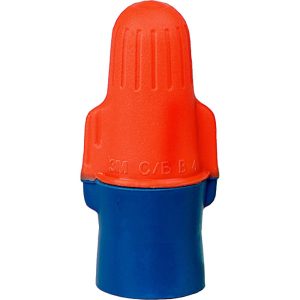 3M Wing Twist-On Wire Connector: Blue & Orange, Flame-Retardant, 2 AWG 7100127195