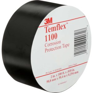 3M Electrical Tape: 2" Wide, 100' Long, 10 mil Thick, Black 7000005813
