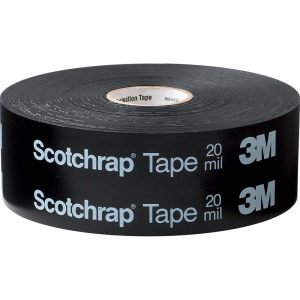 3M Electrical Tape: 2" Wide, 100' Long, 10 mil Thick, Black 7000005812