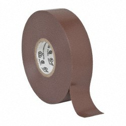 3M Electrical Tape: 3/4" Wide, 66' Long, 7 mil Thick, Brown 7000031580