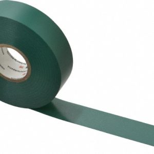 3M Electrical Tape: 3/4" Wide, 66' Long, 7 mil Thick, Green 7000006098