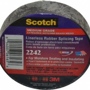 3M Electrical Tape: 3/4" Wide, 15' Long, 30 mil Thick, Black 7000058491