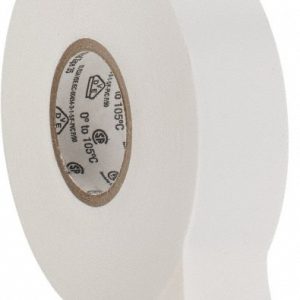 3M Electrical Tape: 3/4" Wide, 66' Long, 7 mil Thick, White 7000006097