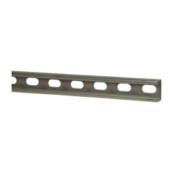 THOMAS & BETTS 10' Long x 1-5/8" Wide x 13/16" High, 14 Gauge, Strip Steel, Half Slot Framing Channel & Strut B1400HS 10