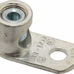THOMAS & BETTS D Shaped Ring Terminal: Non-Insulated, 6 AWG, Lug Connection L250P