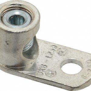 THOMAS & BETTS D Shaped Ring Terminal: Non-Insulated, 6 AWG, Lug Connection L250P